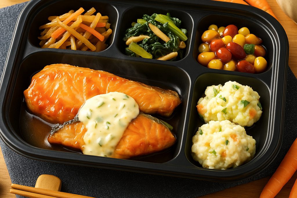 ワタミの宅食ダイレクトの冷凍宅配弁当、お惣菜とバランス食がセットになった健康向けメニュー